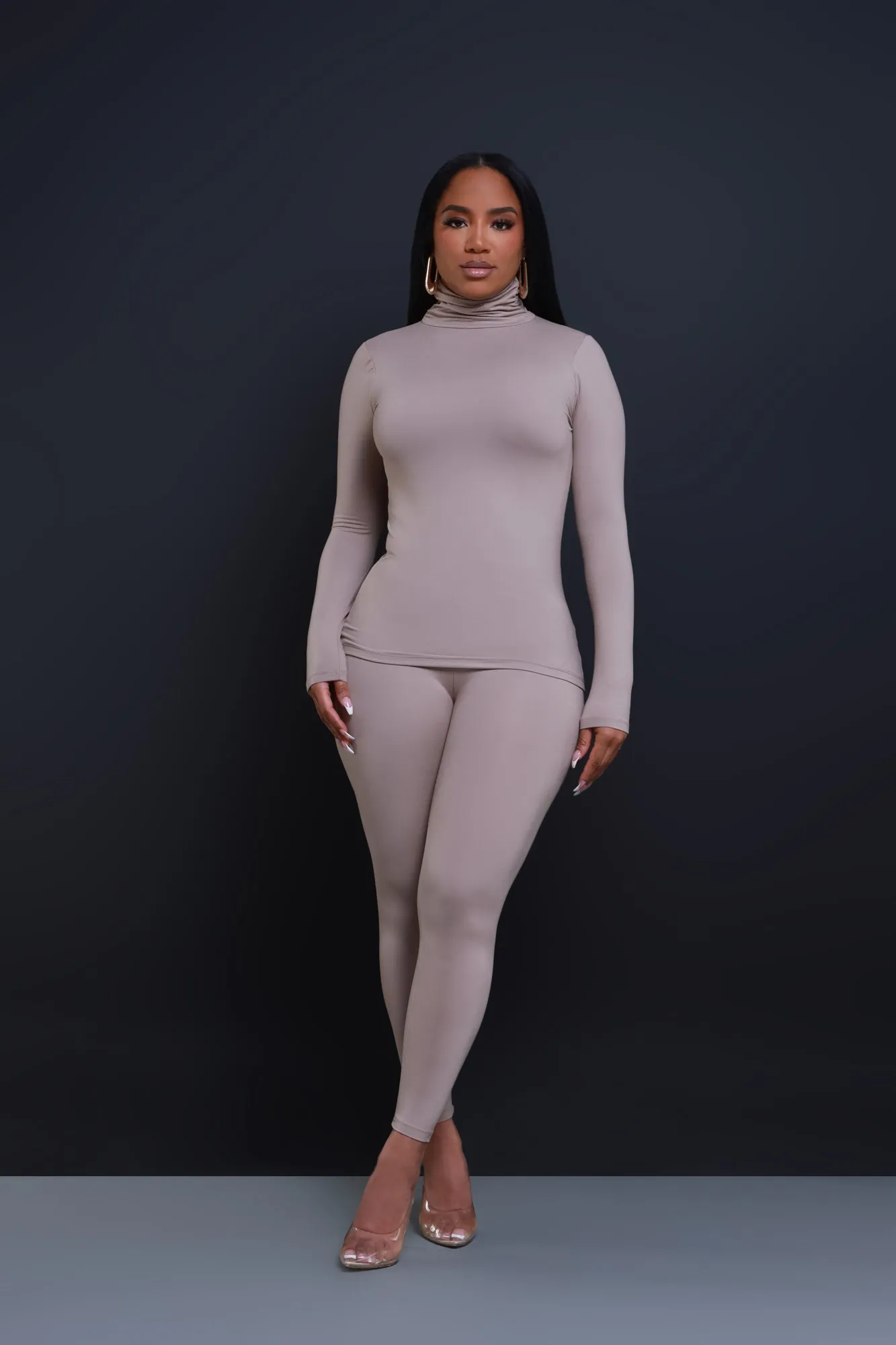 Record Timing Legging Set - Ash Mocha sold by Swankaposh