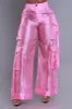 Front Stage Oversized Cargo Pants - Pink sold by Swankaposh