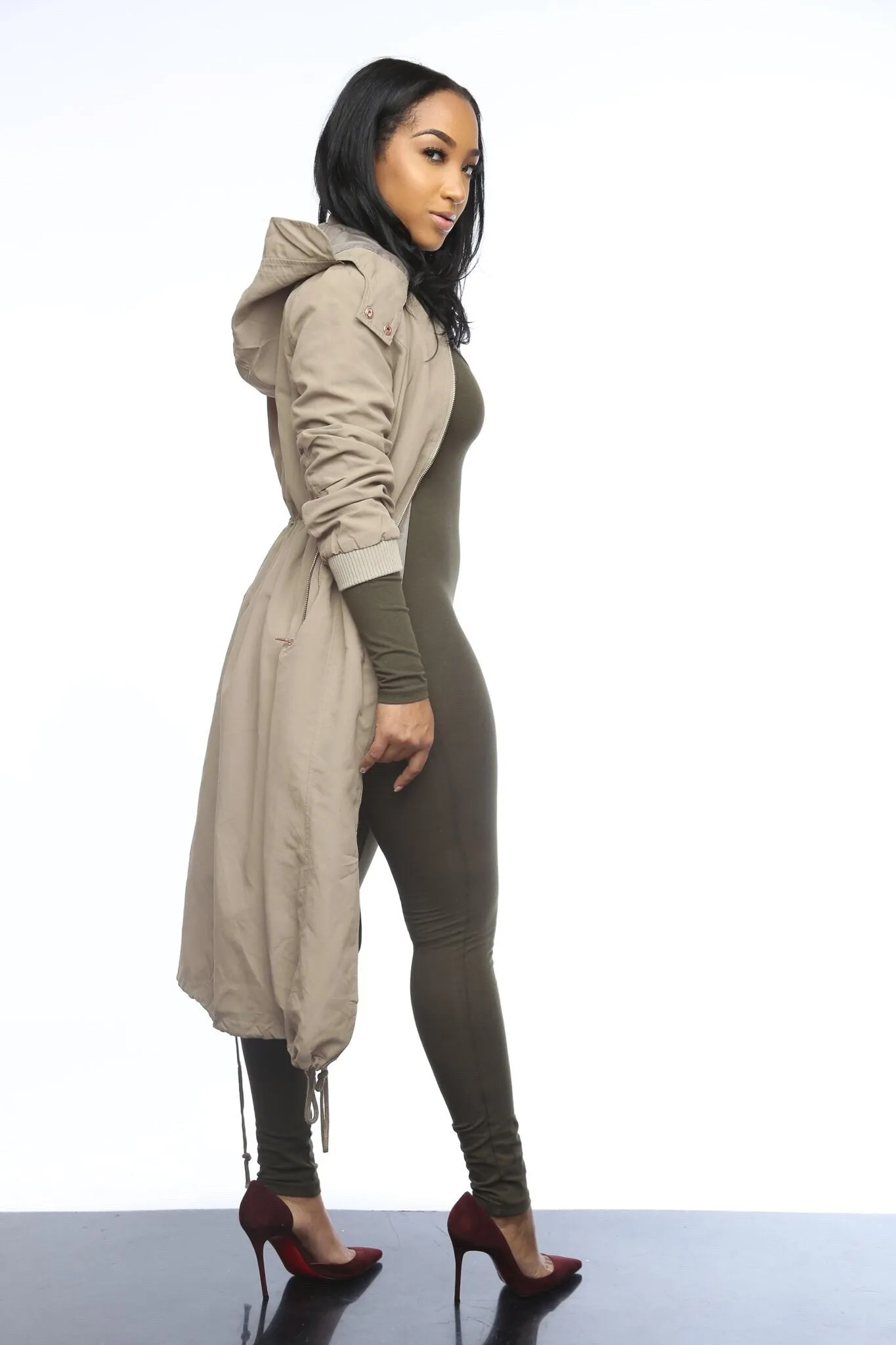 Not Your Average Bomber Parka - Khaki sold by Swankaposh product image thumbnail 4