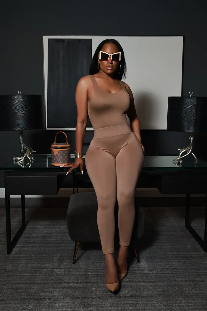 Second Skin Sculpting Sleeveless Bodysuit - Latte sold by Swankaposh product image thumbnail 4