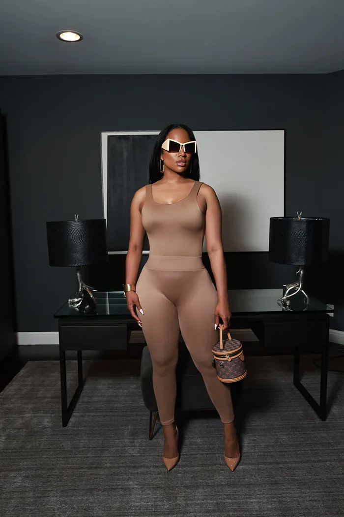 Second Skin Sculpting Sleeveless Bodysuit - Latte sold by Swankaposh product image thumbnail 2