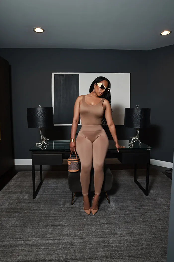 Second Skin Sculpting Sleeveless Bodysuit - Latte sold by Swankaposh product image thumbnail 5