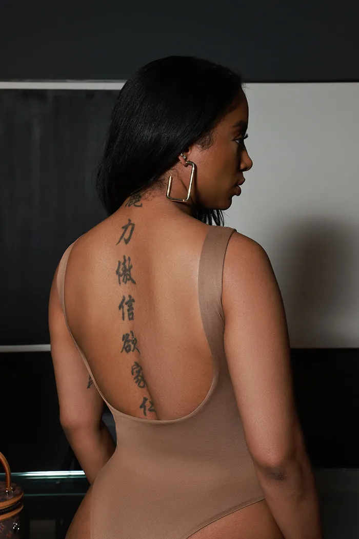 Second Skin Sculpting Sleeveless Bodysuit - Latte sold by Swankaposh product image thumbnail 3