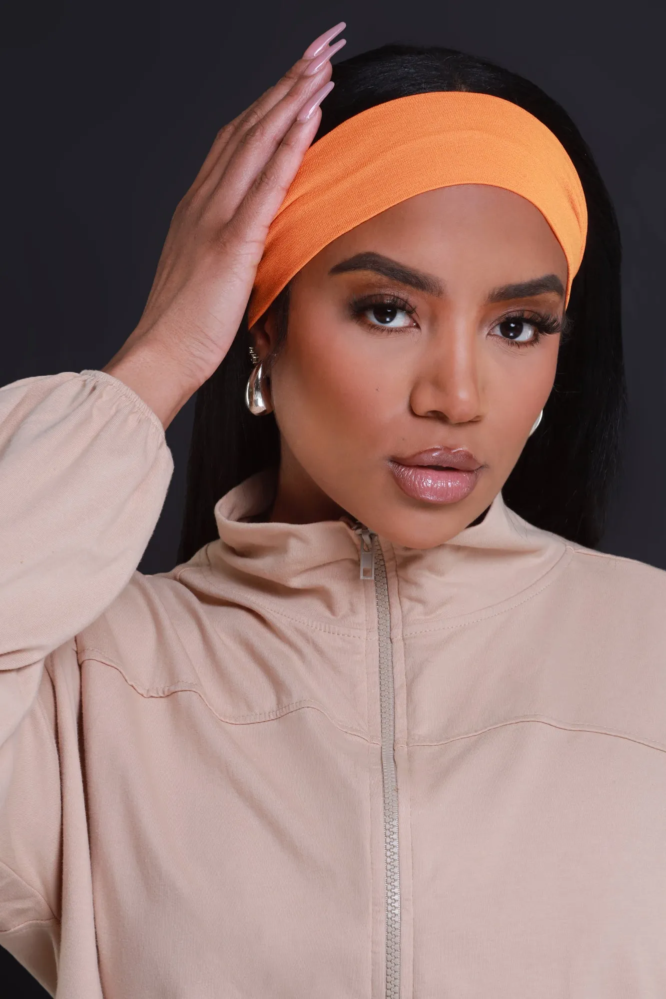 Felt Cute Stretchy Headband - Orange sold by Swankaposh