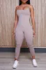 Rumor Has It Sleeveless Jumpsuit - Taupe sold by Swankaposh