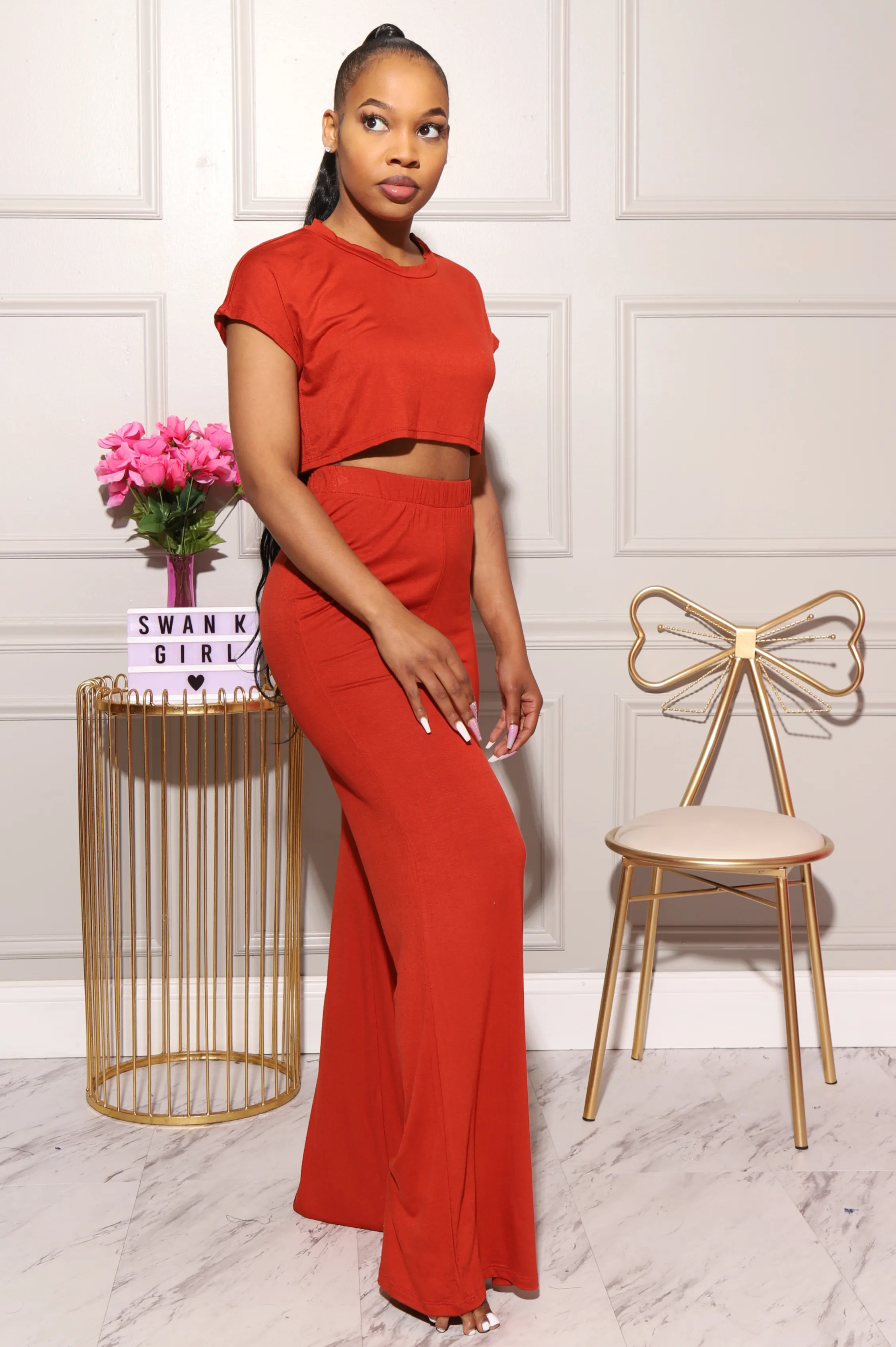 Serious Chills Pants Set - Copper sold by Swankaposh