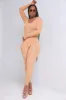 Keep Your Promise Ribbed Seamless Jumpsuit - Sandstone sold by Swankaposh