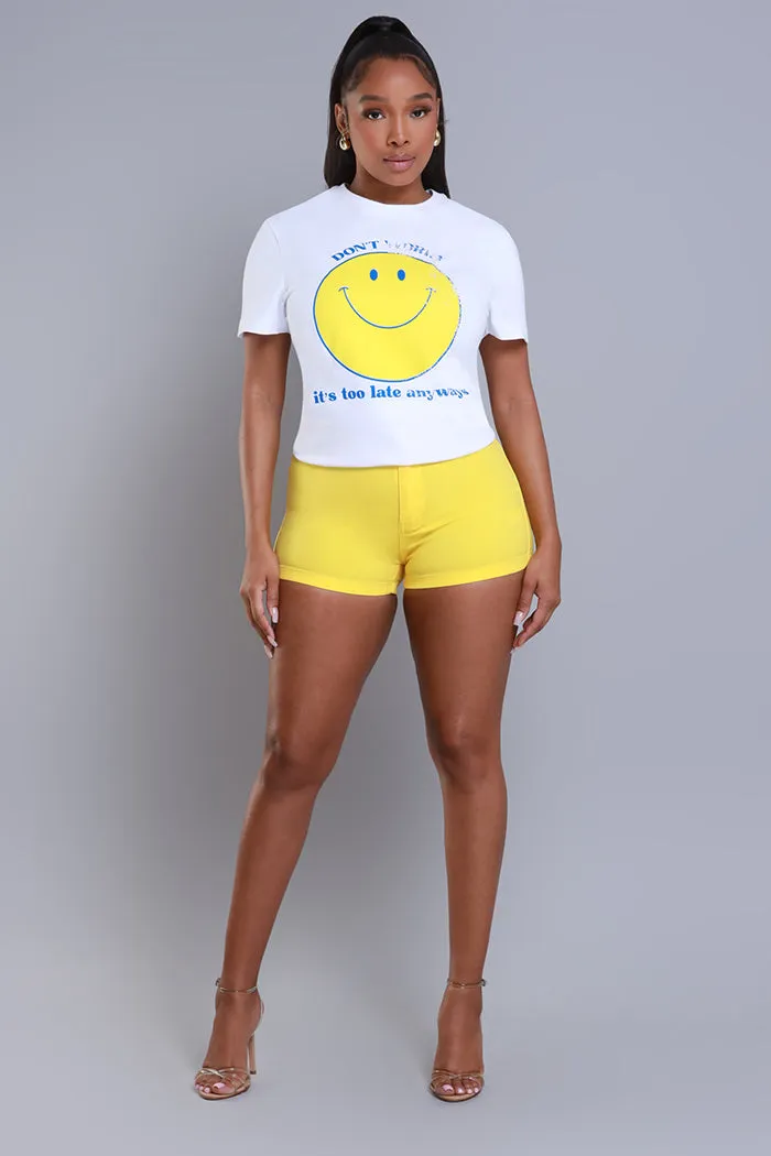 Don't Worry Graphic T-Shirt - White sold by Swankaposh product image thumbnail 4