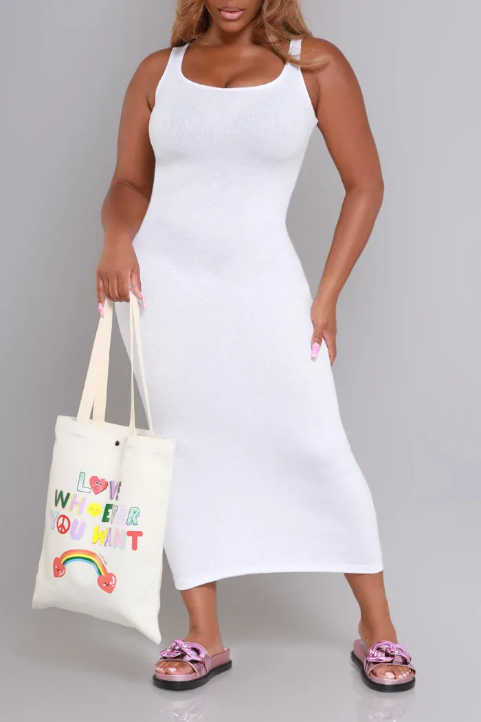 The Beater Sleeveless Maxi Dress - White sold by Swankaposh product image thumbnail 2