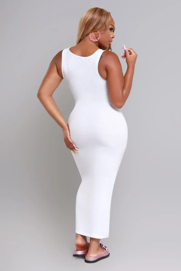 The Beater Sleeveless Maxi Dress - White sold by Swankaposh product image thumbnail 3