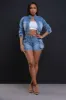 Be Somebody Cropped Denim Jacket - Medium Wash sold by Swankaposh