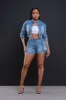 Be Somebody Cropped Denim Jacket - Medium Wash sold by Swankaposh
