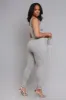 Sweet Tart Cellulite Deleter Ribbed Leggings - Heather Grey sold by Swankaposh