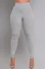 Sweet Tart Cellulite Deleter Ribbed Leggings - Heather Grey sold by Swankaposh