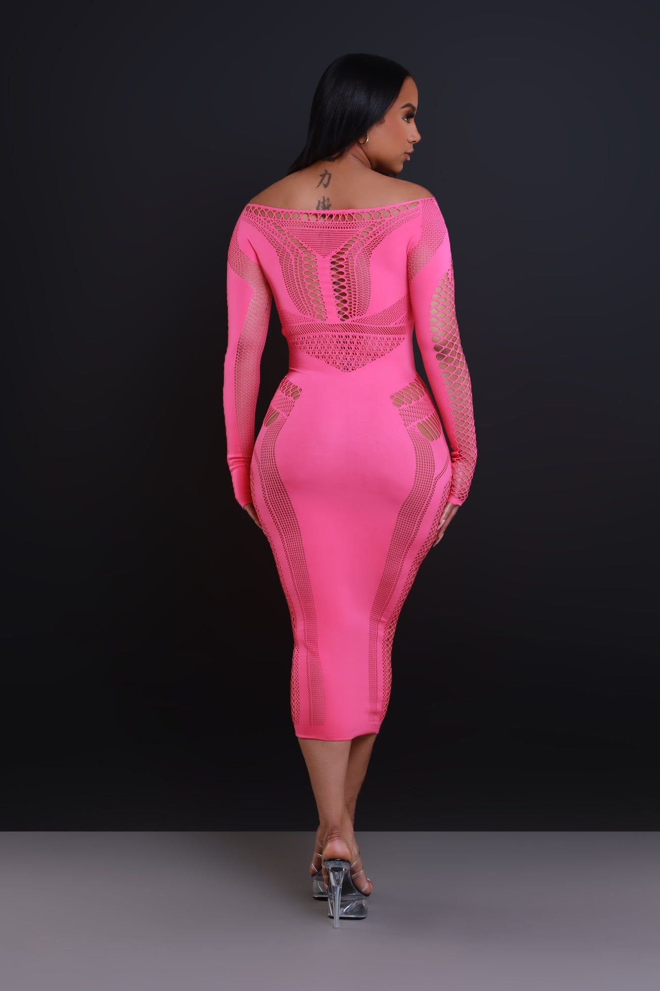 Baby Girl Laser Cut Seamless Maxi Dress - Pink sold by Swankaposh product image thumbnail 2