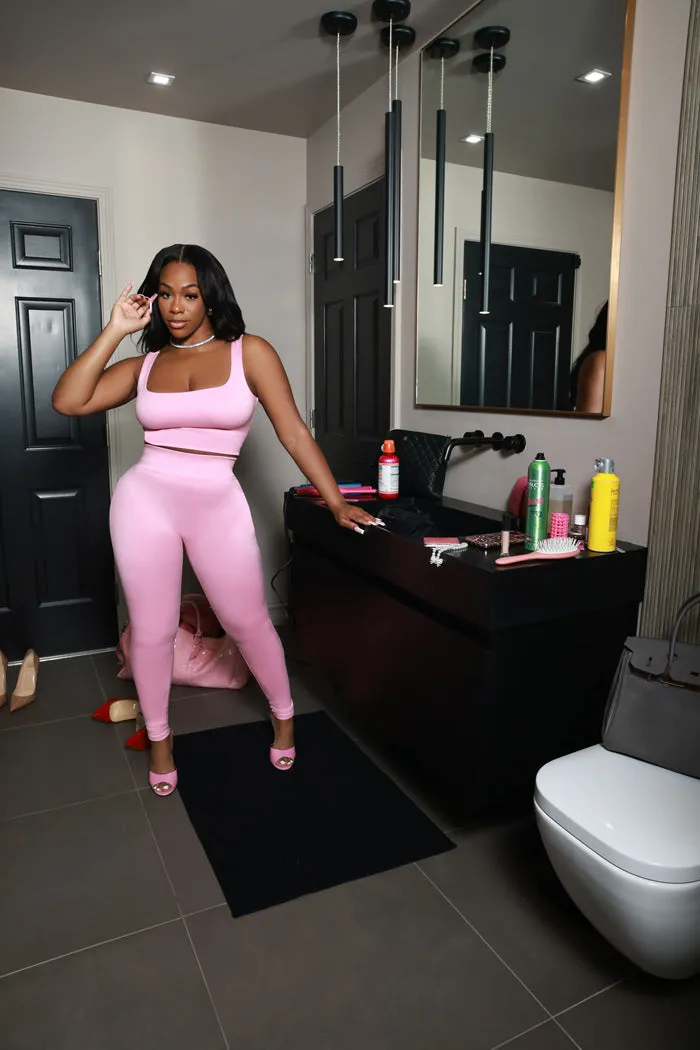 Second Skin Sculpting Sleeveless Tank Top - Light Pink sold by Swankaposh product image thumbnail 3