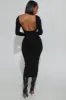 Last Forever Cellulite Deleter Open Back Midi Dress - Black sold by Swankaposh
