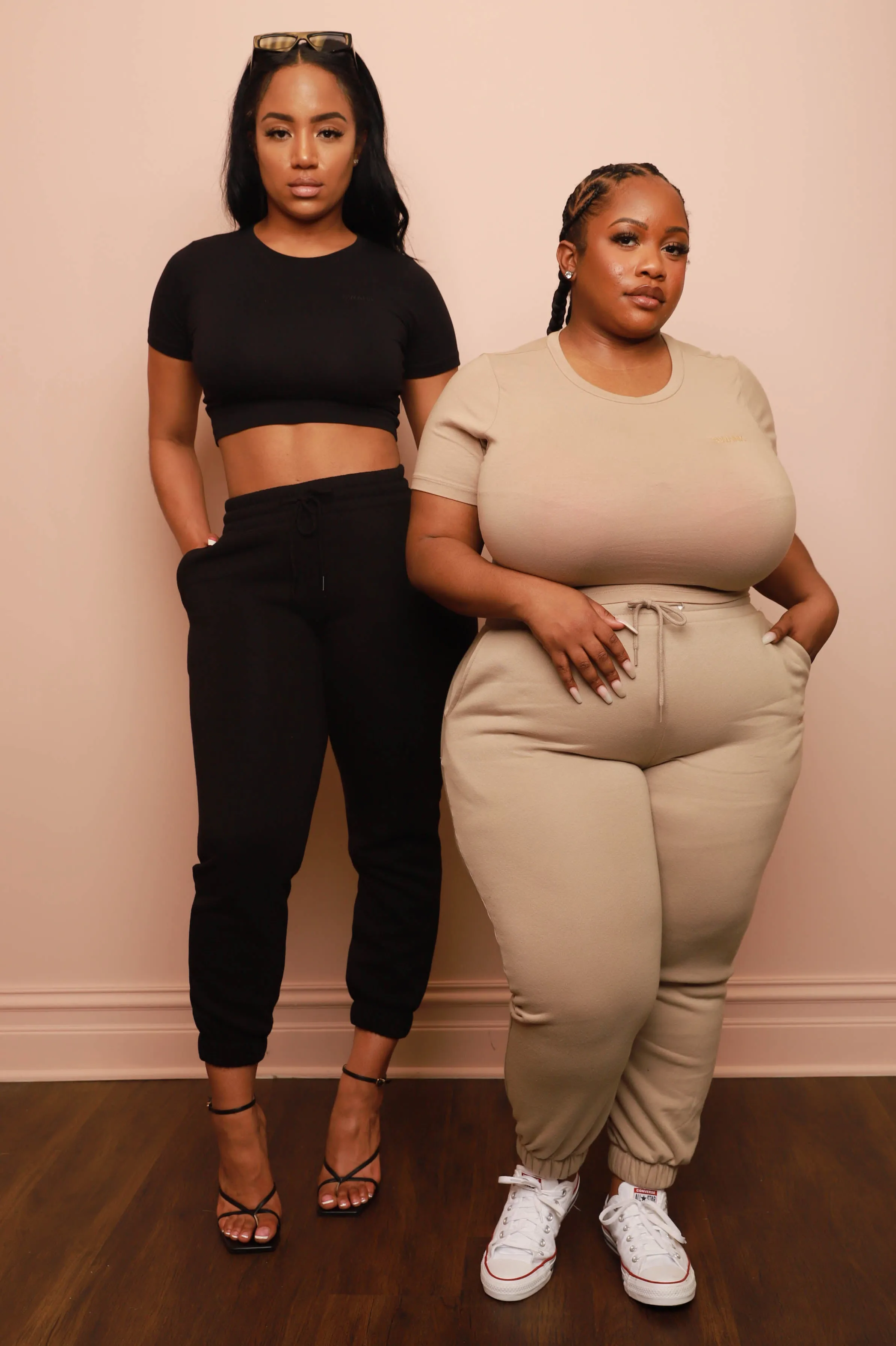 Swank Girls Only Embroidered Cropped T-Shirt - Ash Mocha sold by Swankaposh product image thumbnail 4