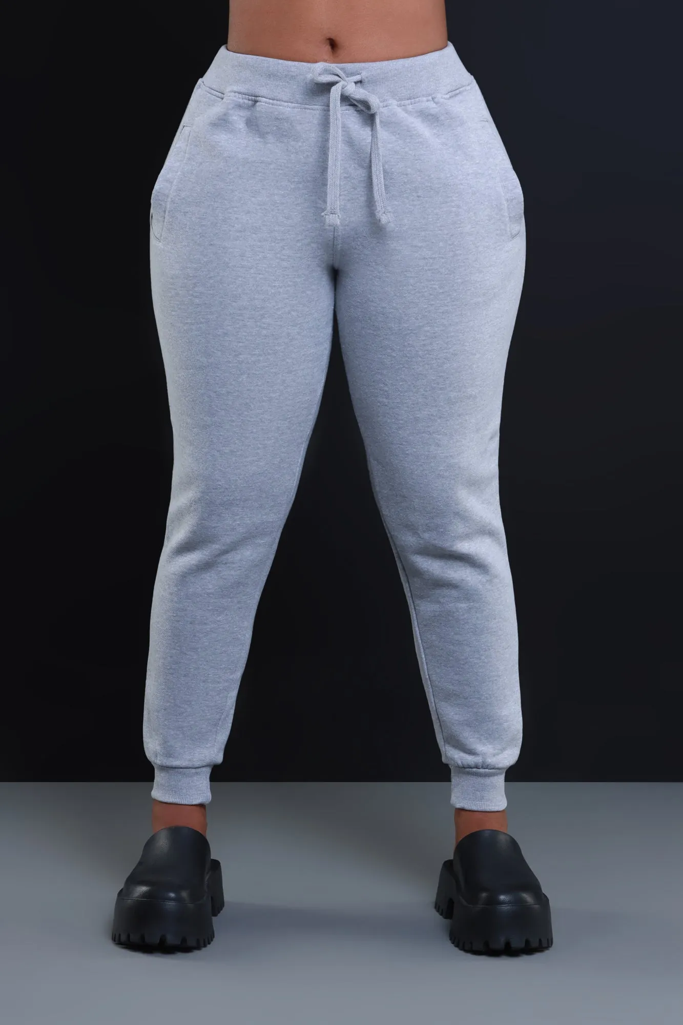 State Of Mind Hooded Jogger Set - Heather Grey sold by Swankaposh product image thumbnail 3