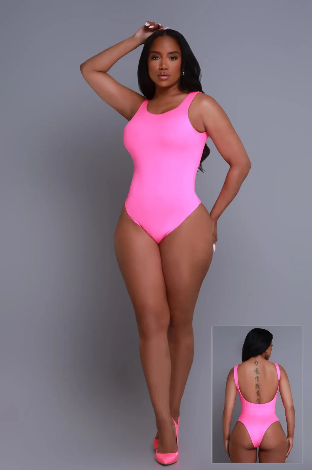 Second Skin Sculpting Sleeveless Bodysuit - Fuchsia sold by Swankaposh