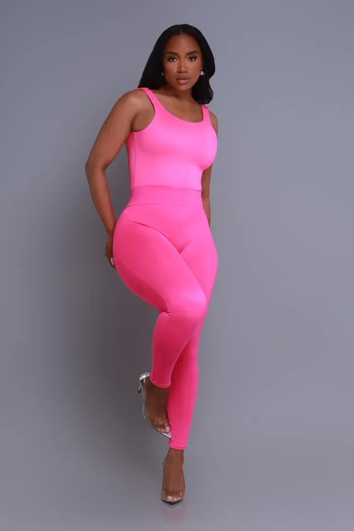Second Skin Sculpting Sleeveless Bodysuit - Fuchsia sold by Swankaposh product image thumbnail 4