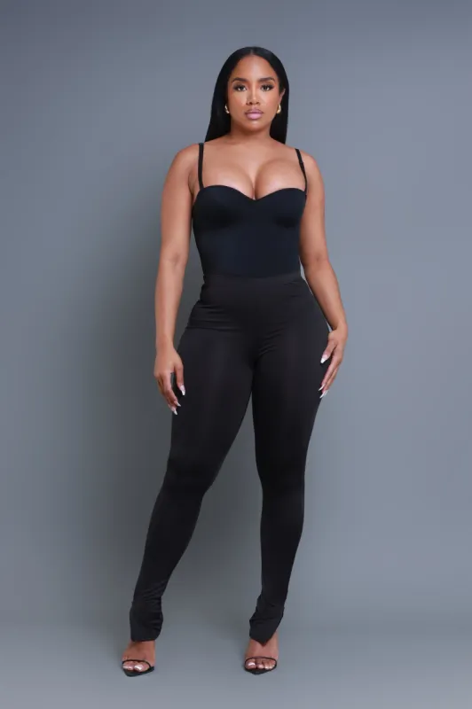 Easy Does It Extended Leggings - Black sold by Swankaposh