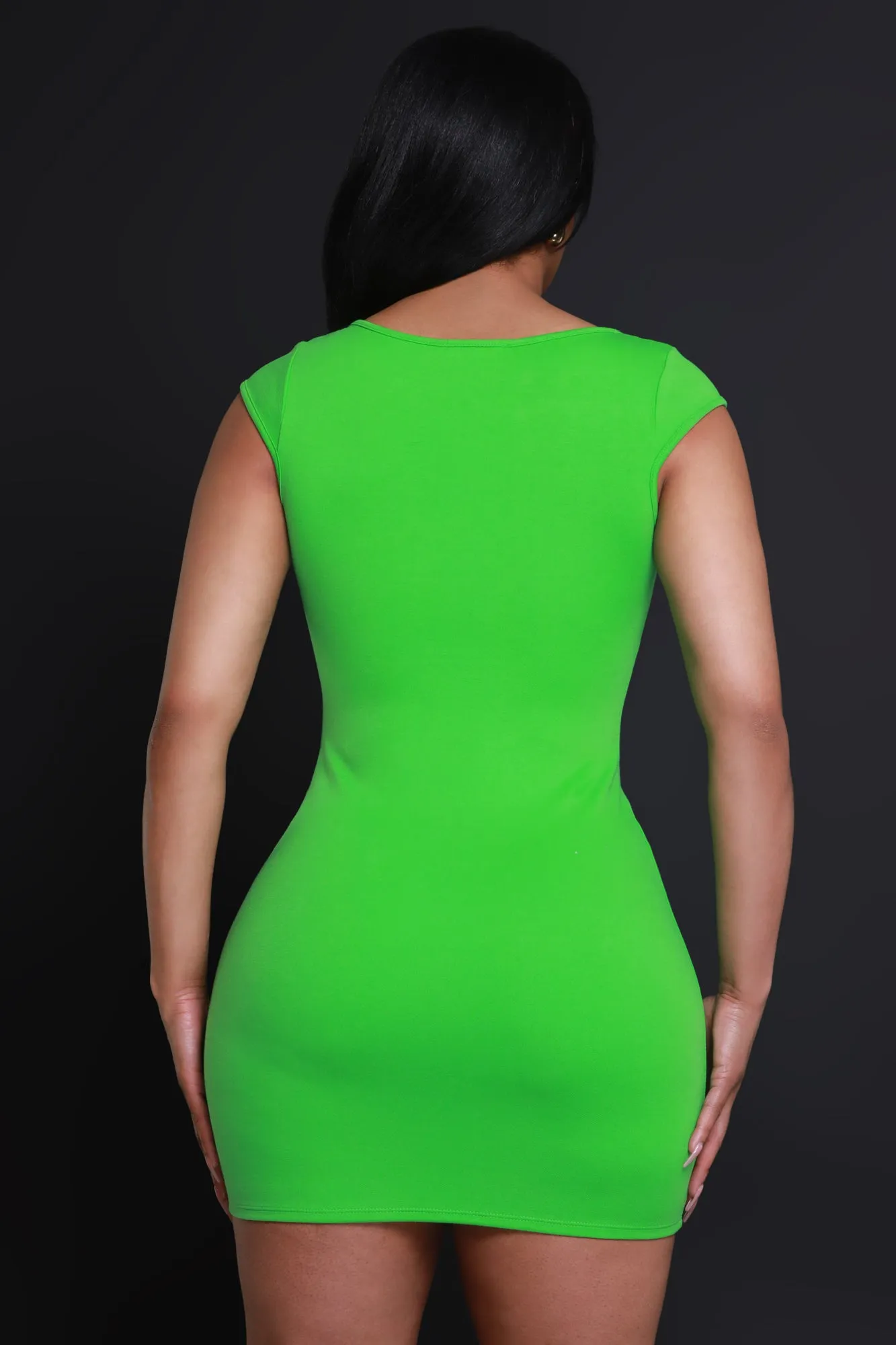 Spring Fever Cap Sleeve Mini Dress - Green sold by Swankaposh product image thumbnail 3