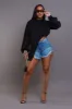 Strike Out Asymmetrical Oversized Hoodie - Black sold by Swankaposh