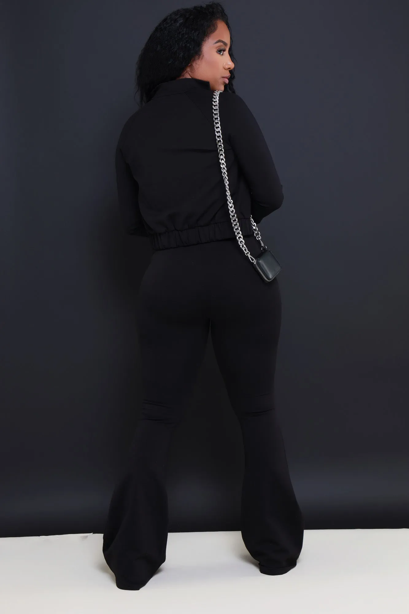 Ready Set Go Flare Tracksuit Set - Black sold by Swankaposh product image thumbnail 3