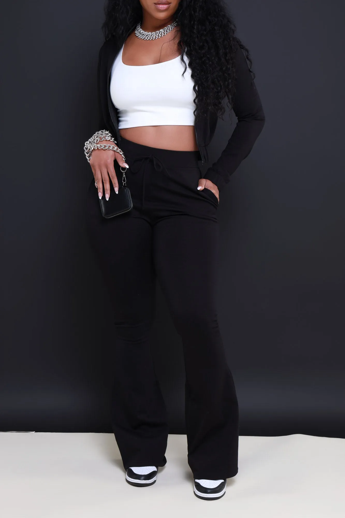 Ready Set Go Flare Tracksuit Set - Black sold by Swankaposh product image thumbnail 5