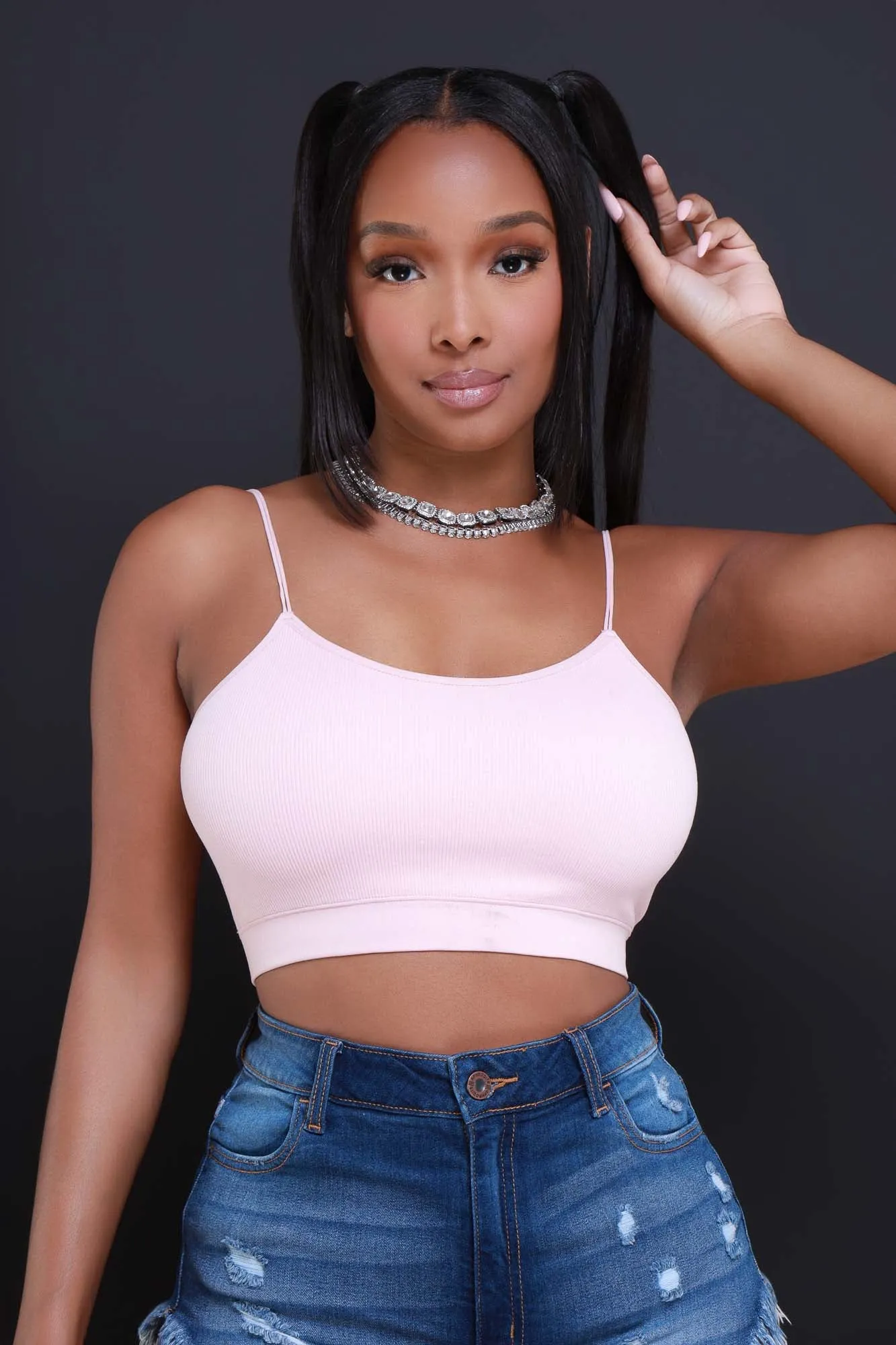 Tell No Lie Ribbed Tank Top - Pink Blush sold by Swankaposh