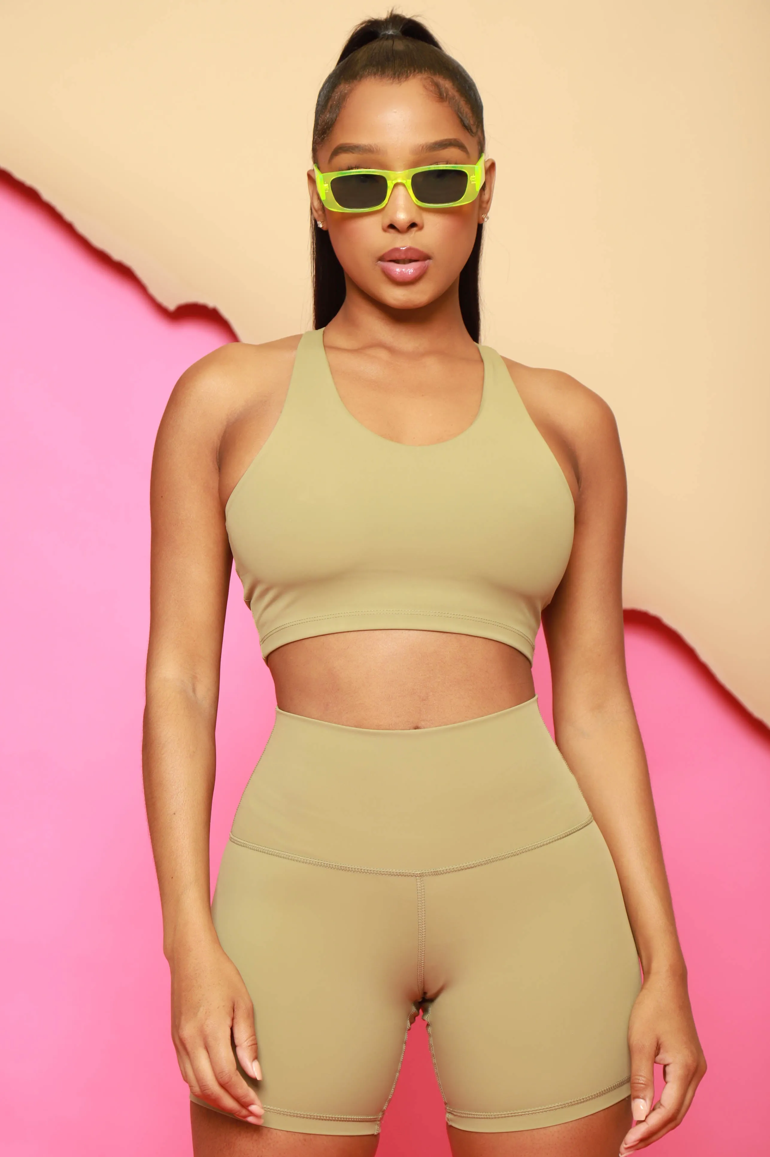 Training Day Biker Athletic Set - Thyme Green sold by Swankaposh product image thumbnail 5