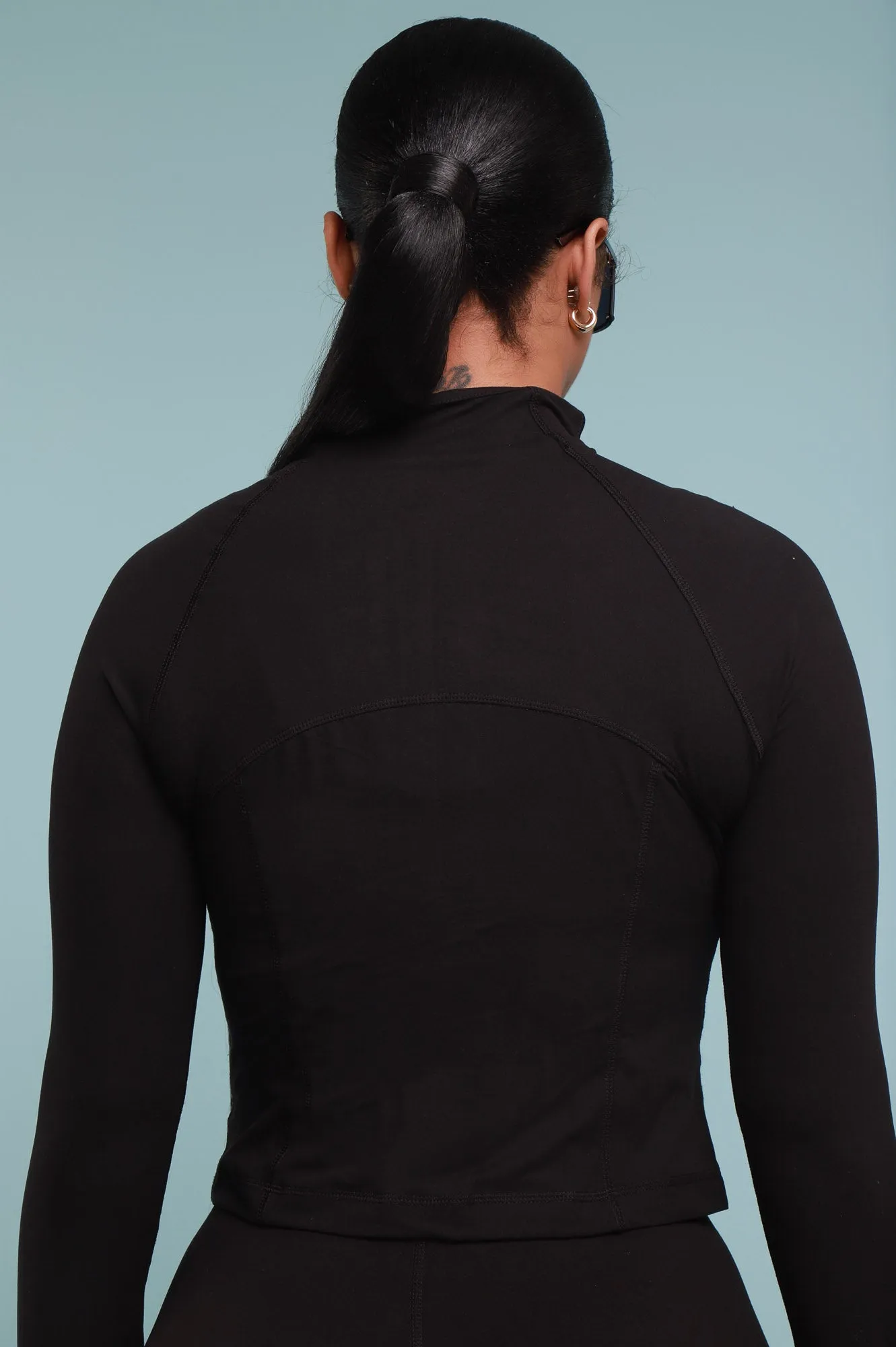 Before It's Over Long Sleeve Athletic Jacket - Black sold by Swankaposh product image thumbnail 3