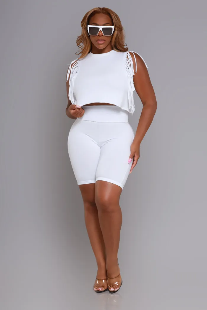 Spin The Block Square Sunglasses - White sold by Swankaposh product image thumbnail 4