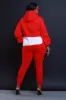 Excuse The Mess Layered Hooded Lounge Set - Red sold by Swankaposh