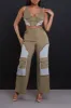 Larger Than Life Cropped Cargo Pants Set - Olive Green sold by Swankaposh