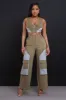Larger Than Life Cropped Cargo Pants Set - Olive Green sold by Swankaposh