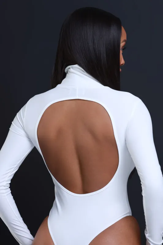Slow Burn Open Back Bodysuit - Ivory sold by Swankaposh