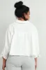 No Way Pleated Back Crop Top - White sold by Swankaposh