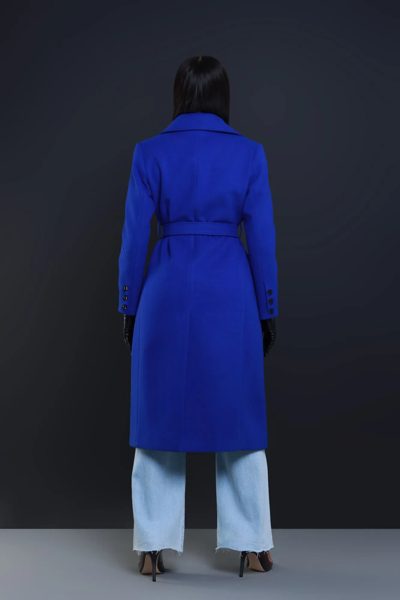 In My Prime Double Breasted Wool Coat - Blue sold by Swankaposh product image thumbnail 3