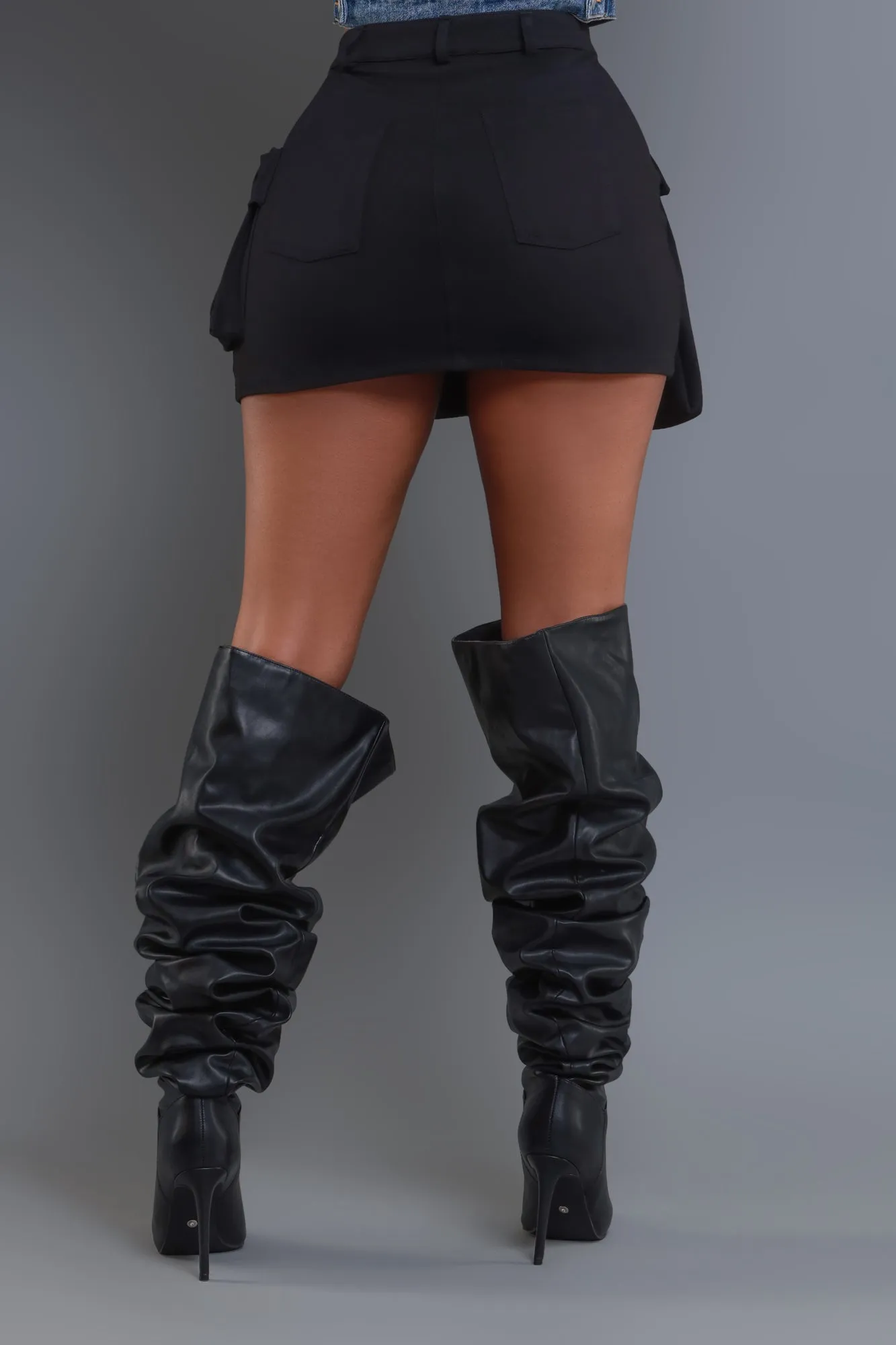 VIP Cargo Mini Skirt - Black sold by Swankaposh product image thumbnail 4