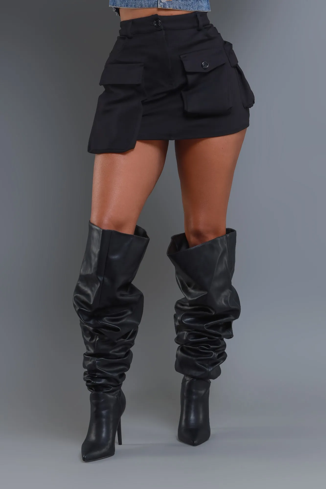 VIP Cargo Mini Skirt - Black sold by Swankaposh product image thumbnail 3