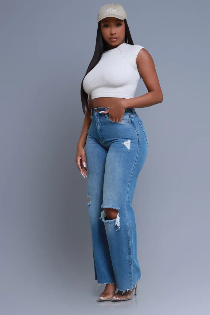 Be For Real Ribbed Crop Top - Sand sold by Swankaposh product image thumbnail 4