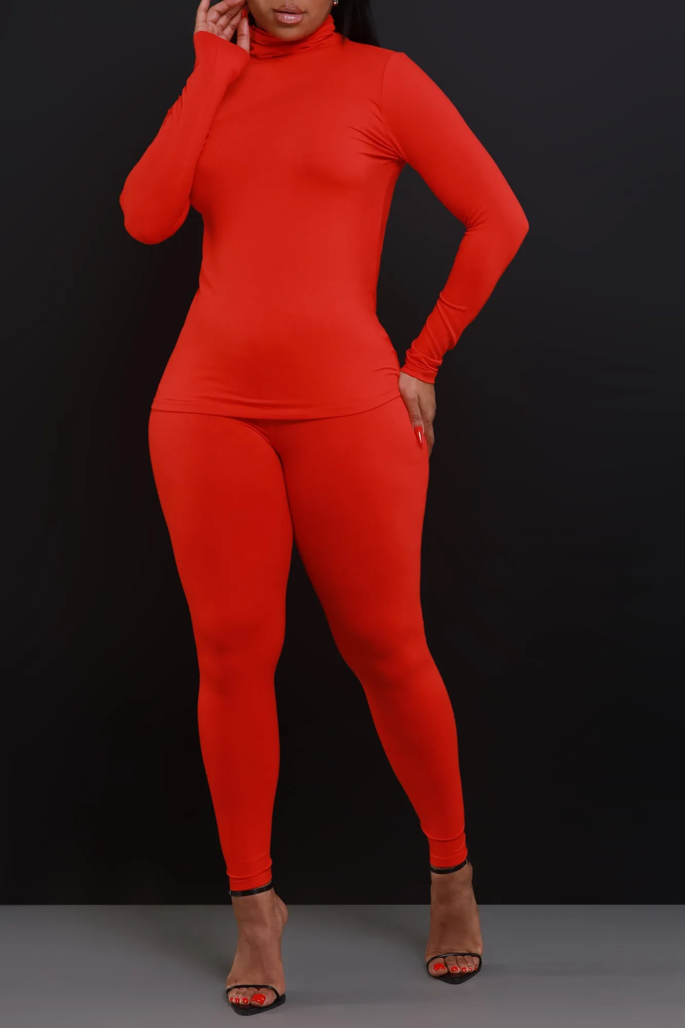 Record Timing Legging Set - Dark Red sold by Swankaposh product image thumbnail 4