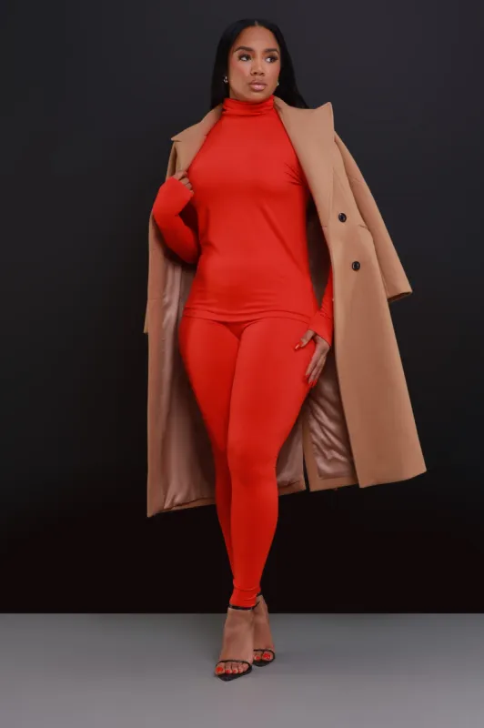 Record Timing Legging Set - Dark Red sold by Swankaposh