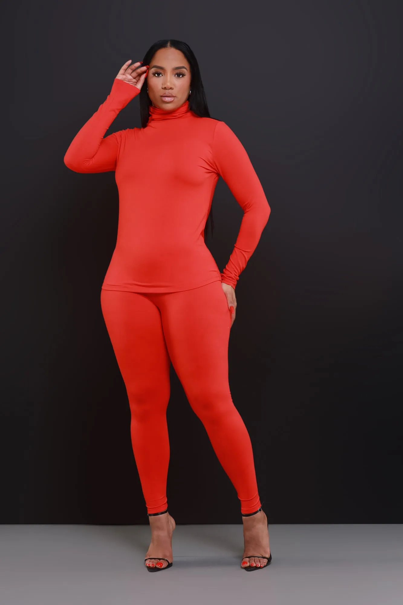 Record Timing Legging Set - Dark Red sold by Swankaposh product image thumbnail 3