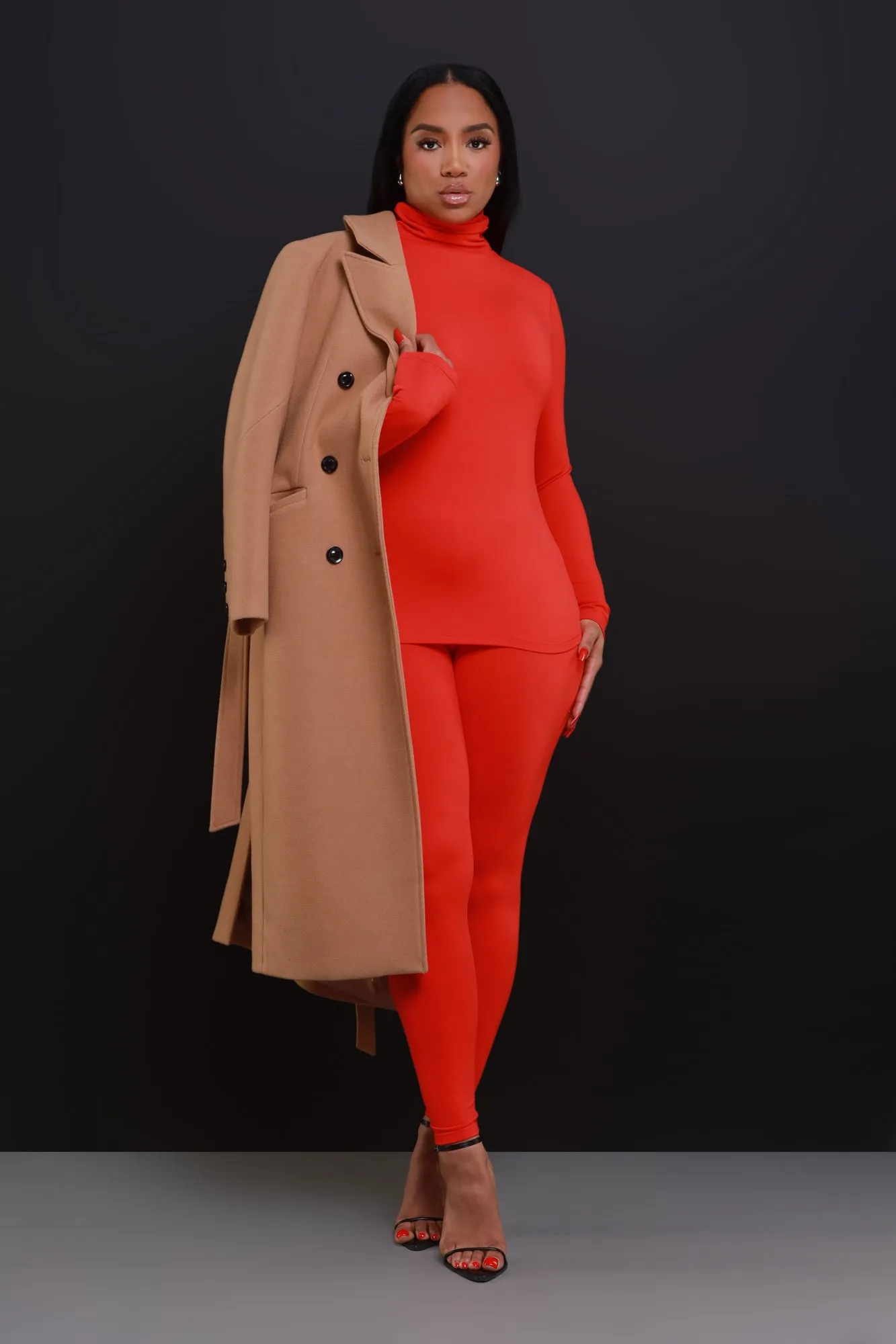 Record Timing Legging Set - Dark Red sold by Swankaposh product image thumbnail 2