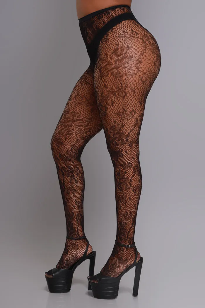 She Bad Lace Stockings - Black sold by Swankaposh product image thumbnail 4