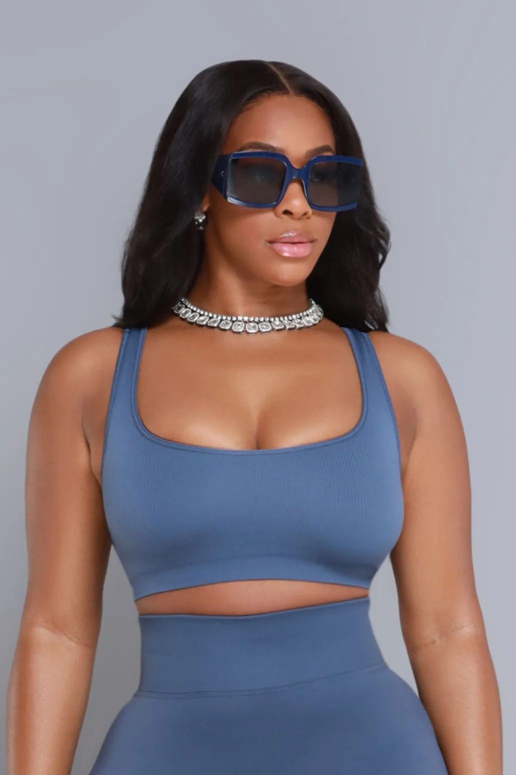 Supernova Oversized Trendy Sunglasses - Navy Blue sold by Swankaposh product image thumbnail 3