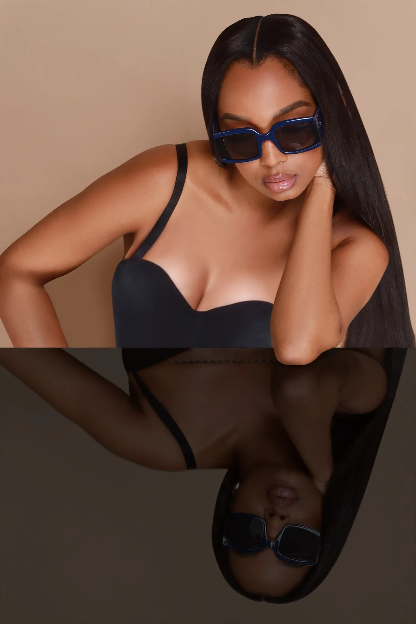 Supernova Oversized Trendy Sunglasses - Navy Blue sold by Swankaposh